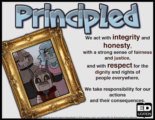 Picture of different robots with definition of being Principled